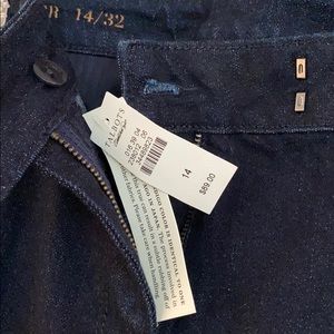 NWT  Talbots Trouser Fitted Denim Size 14/32